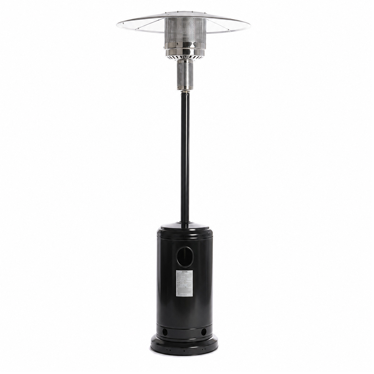 Fornorth terrassi küttekeha Alus Patio 13kW gaasitoitega, must