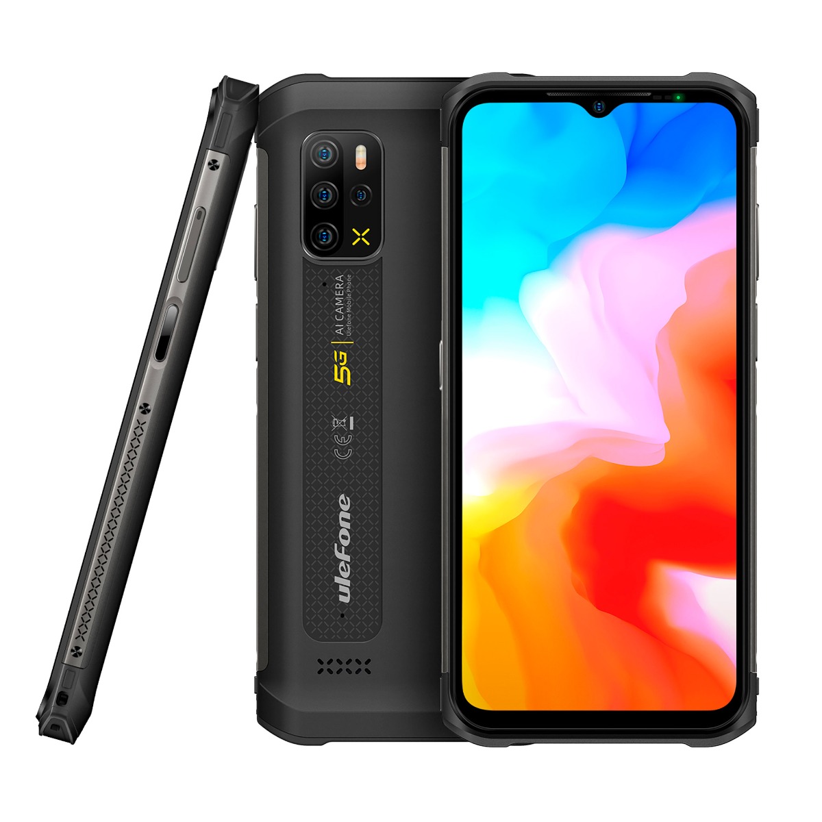 Ulefone stöttålig mobil Armor 12, 5G, IP-68, svart