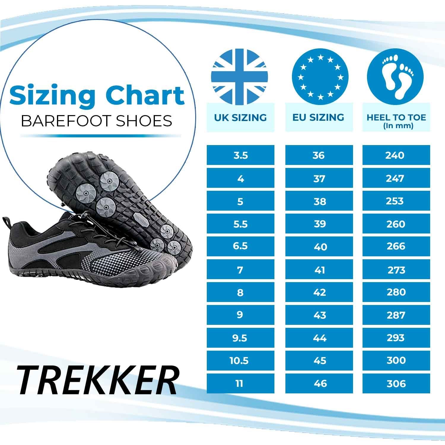 Trekker Barefoot Shoes Comfort, black