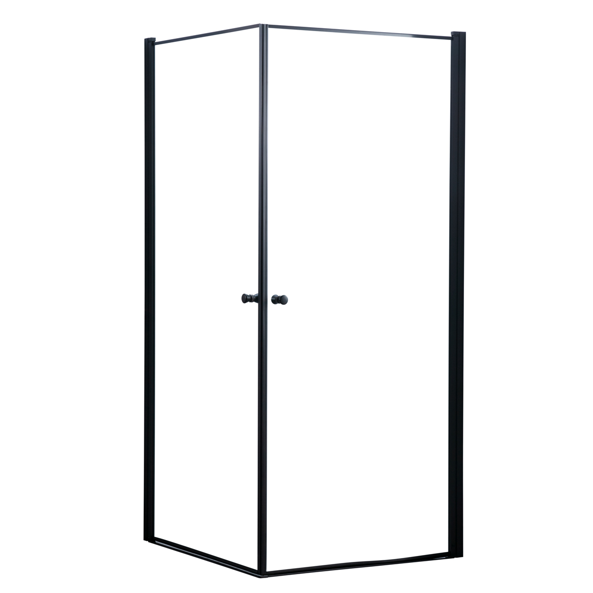 Lykke Douchecabine Hoek Premium 100x100x195cm, zwart frame