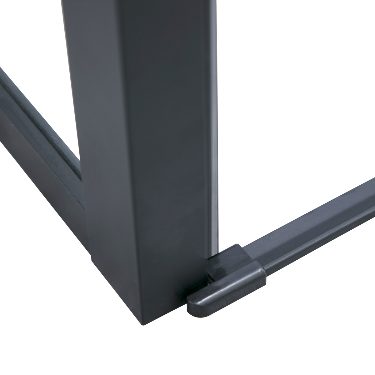 Lykke Deluxe Hoekdouche 80x80x195cm, zwart traliewerk frame
