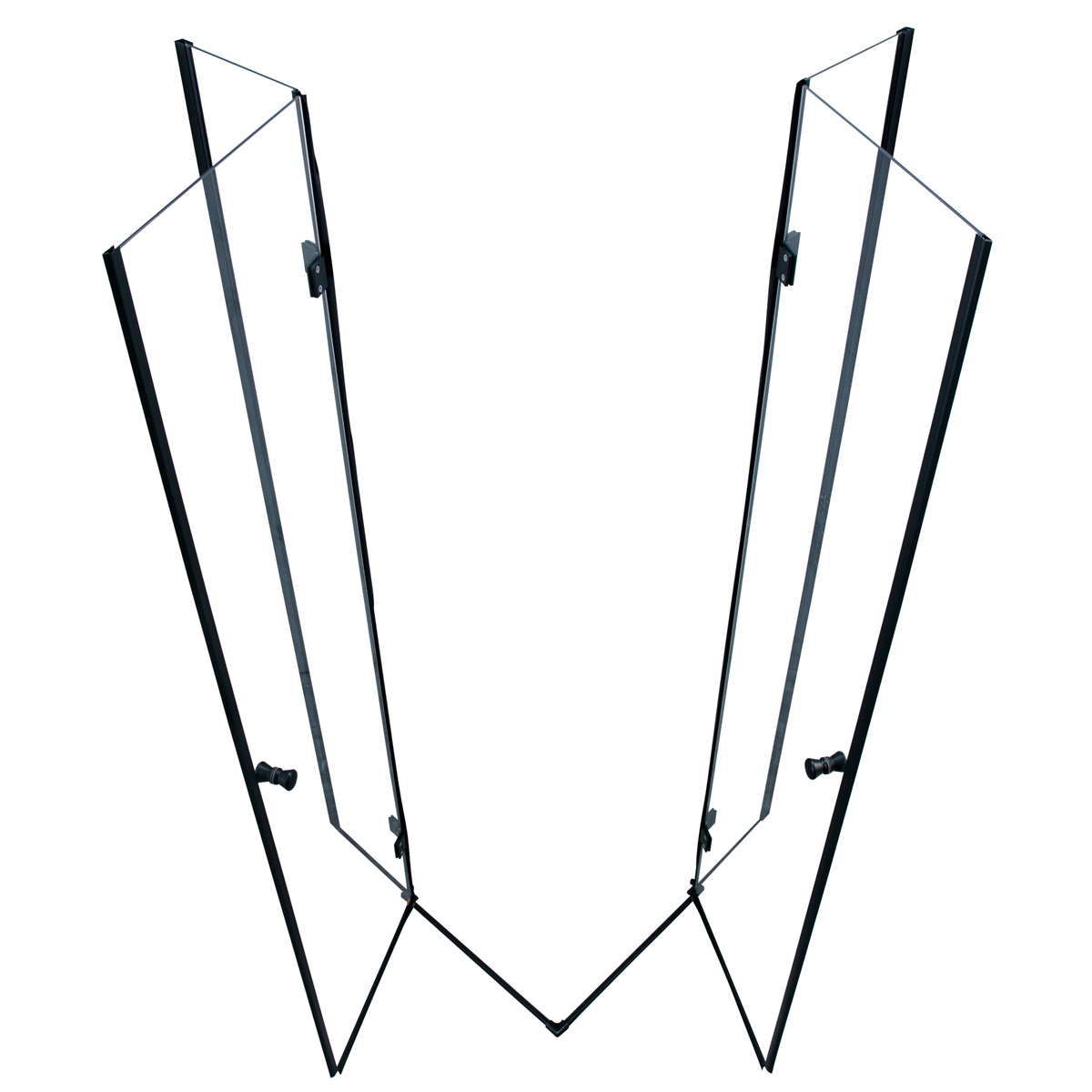 Lykke Douchehoek Arctic Deluxe 90x90x195cm, zwart frame