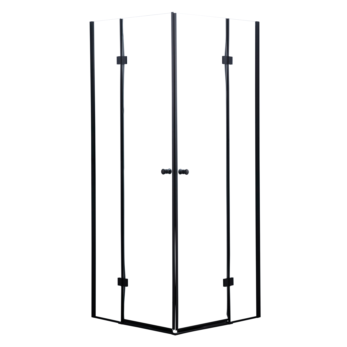 Lykke Douchehoek Arctic Deluxe 90x90x195cm, zwart frame