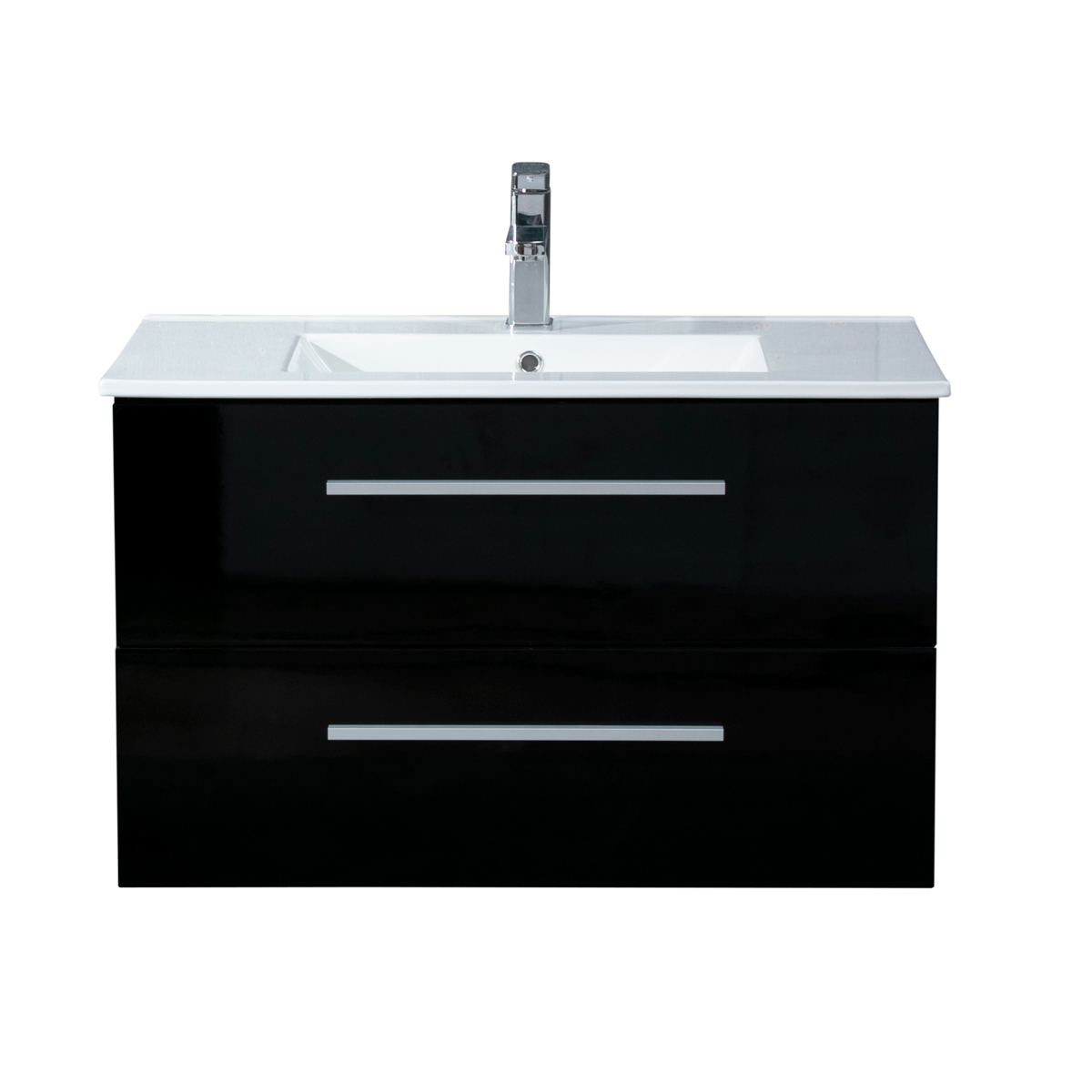 Lykke Waschtisch mit Unterschrank Nordic Original 80x46x50cm, schwarz