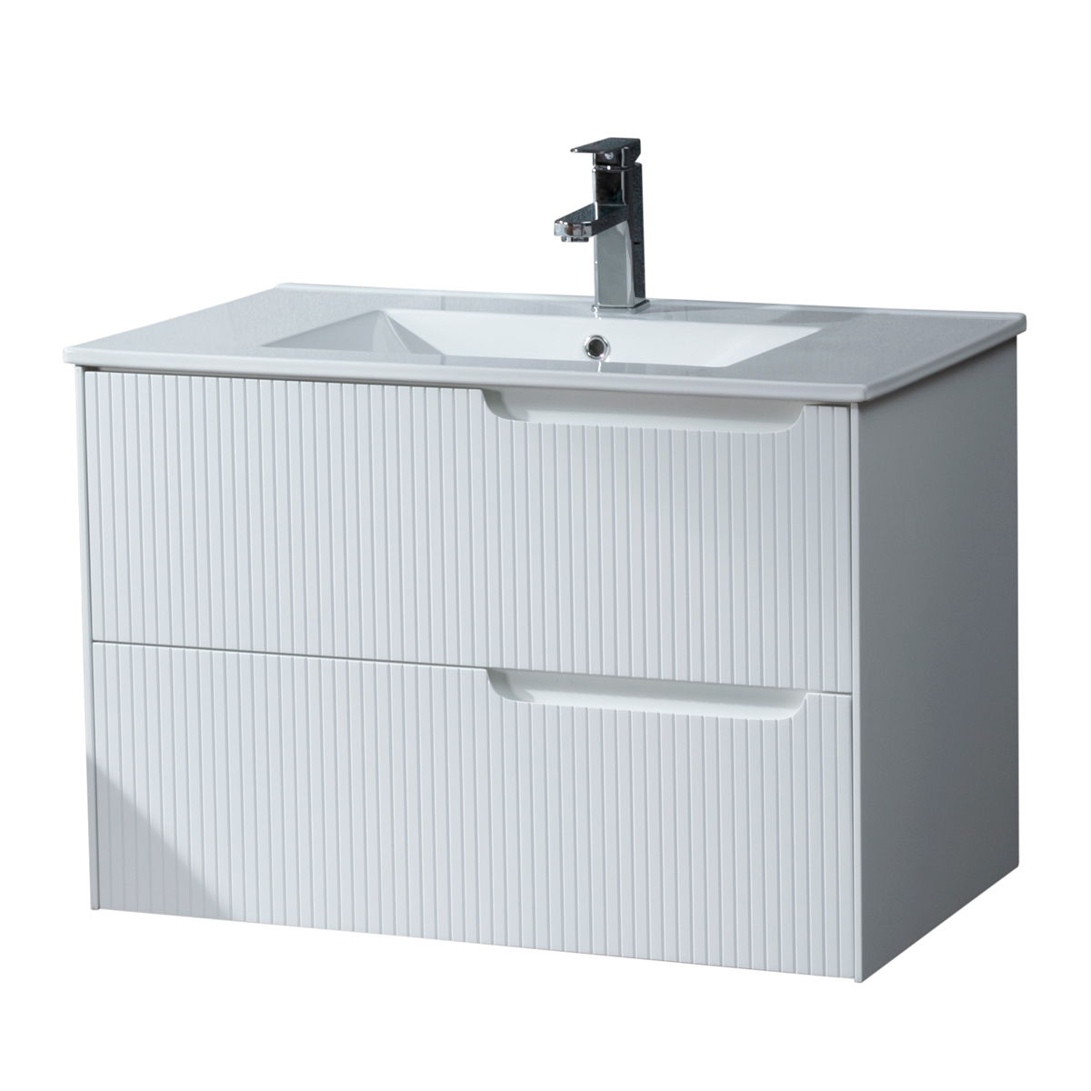 Lykke Waschtisch mit Unterschrank Polar Deluxe 80x46x55cm, weiß