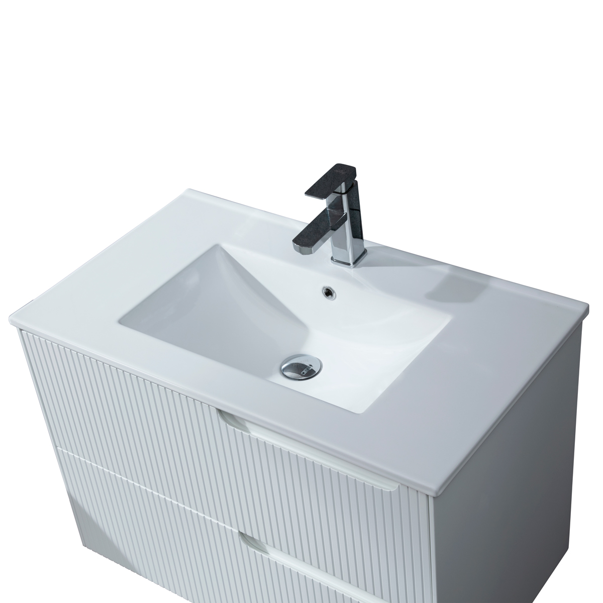 Lykke Izlietnes Skapītis Polar Deluxe 80x46x55cm, balts