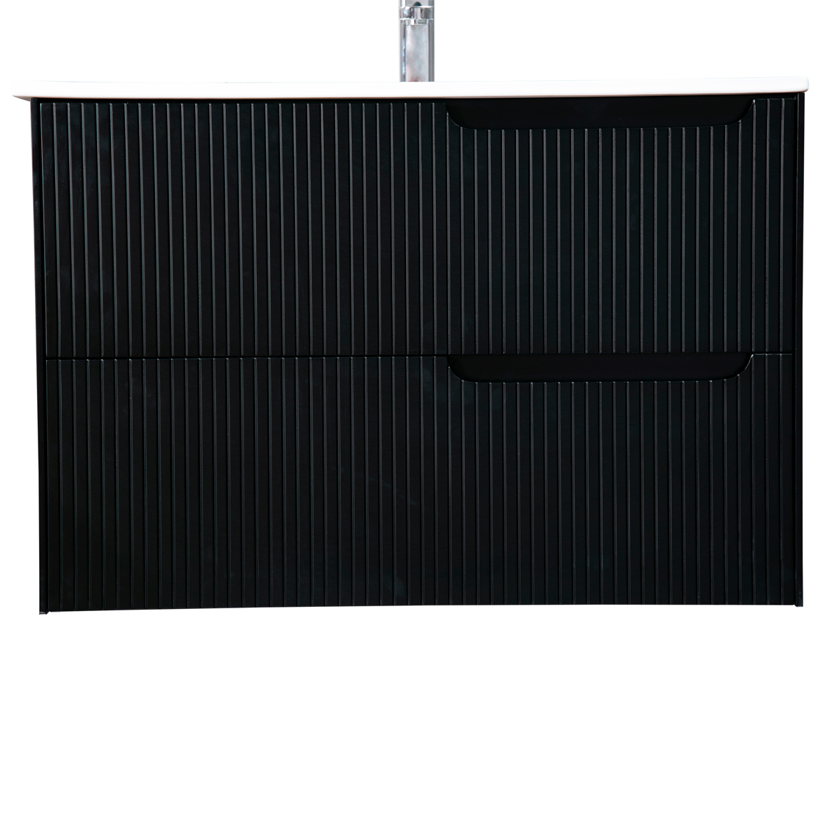 Lykke Izlietnes Skapītis Polar Deluxe 80x46x55cm, melns