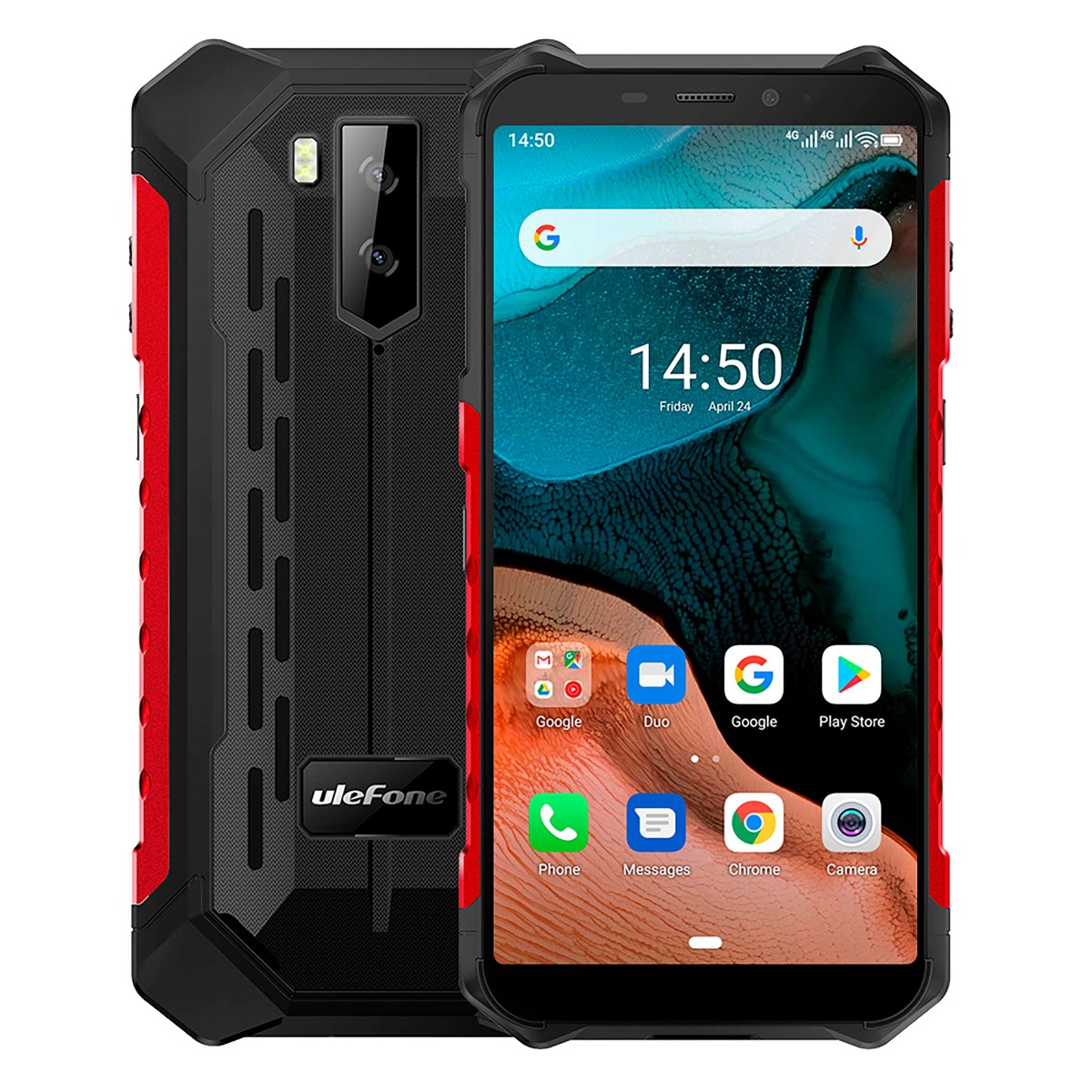 Ulefone stöttålig mobil Armor X5, 4G, IP-68, svart
