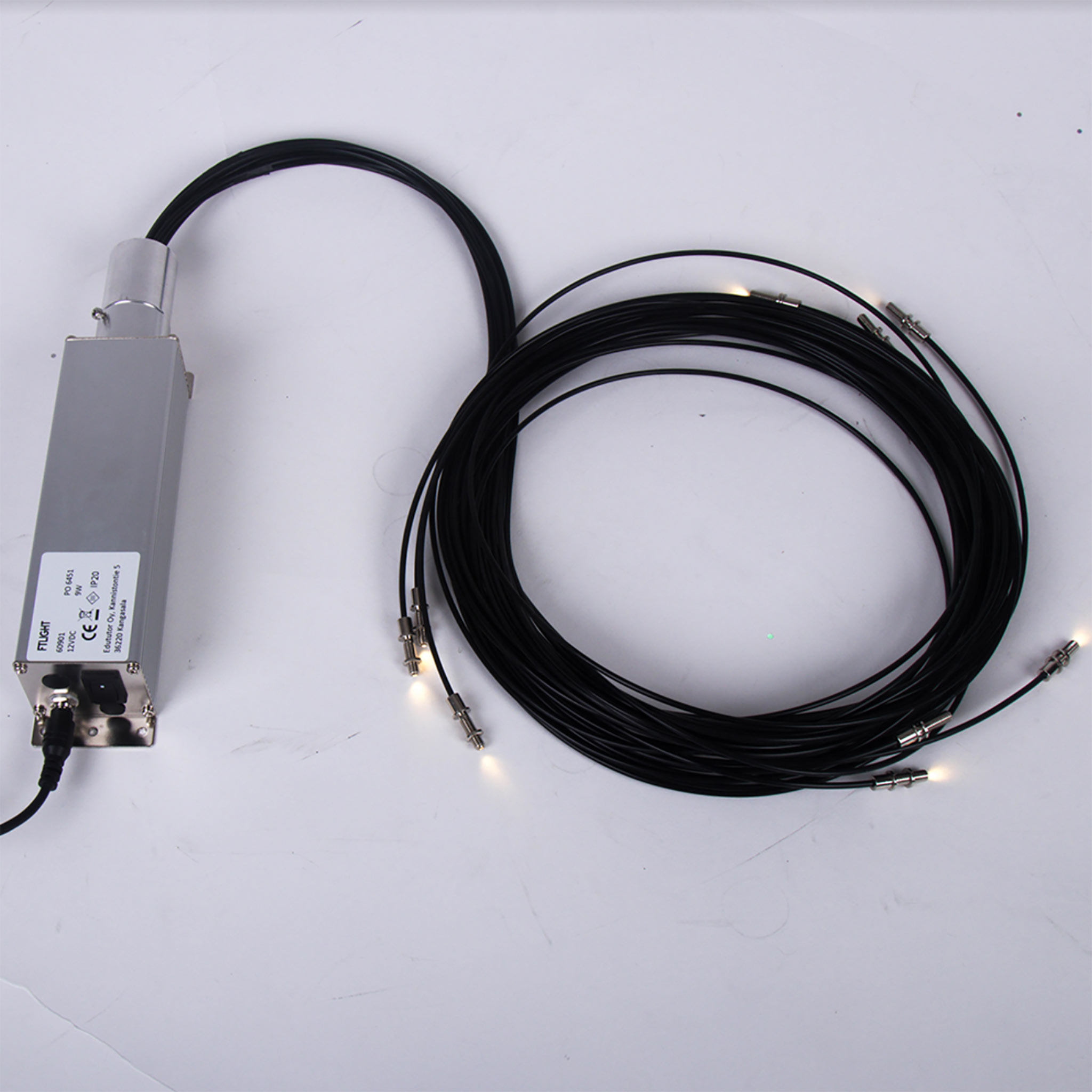FTLIGHT LED fiberljus PRO 9-delad, ø1.5mm, 3x2m, 3x2.5m, 3x3m