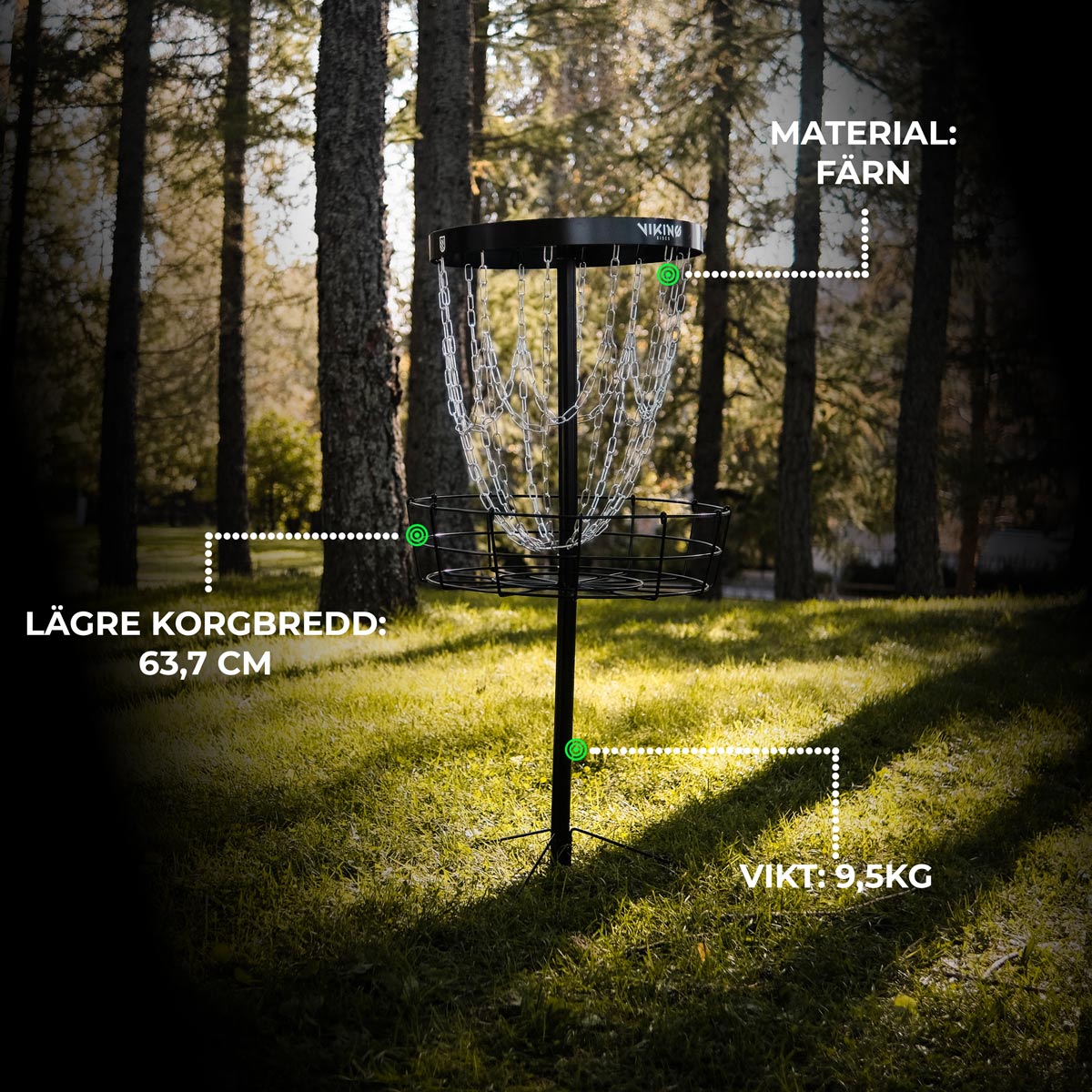 Viking Discs Battle Basket Pro discgolf korg