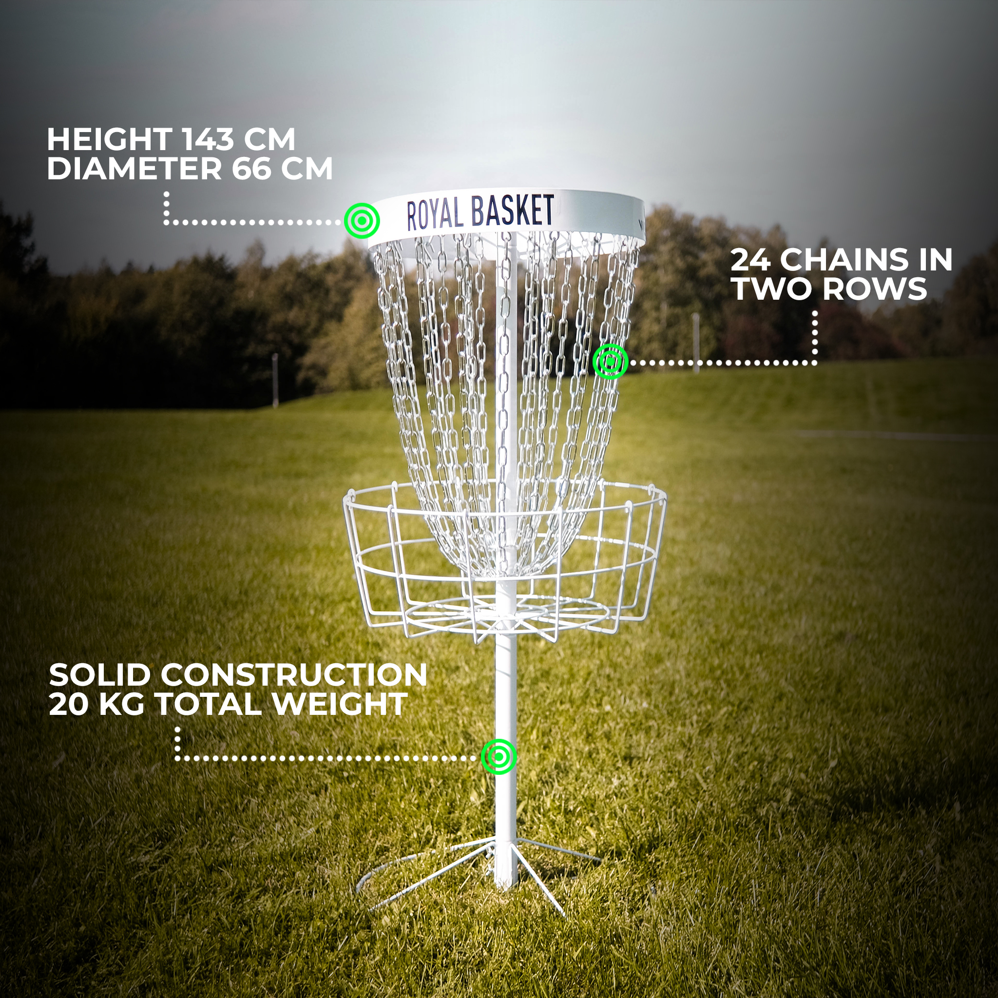 Viking Discs Royal Basket Disc Golf Basket