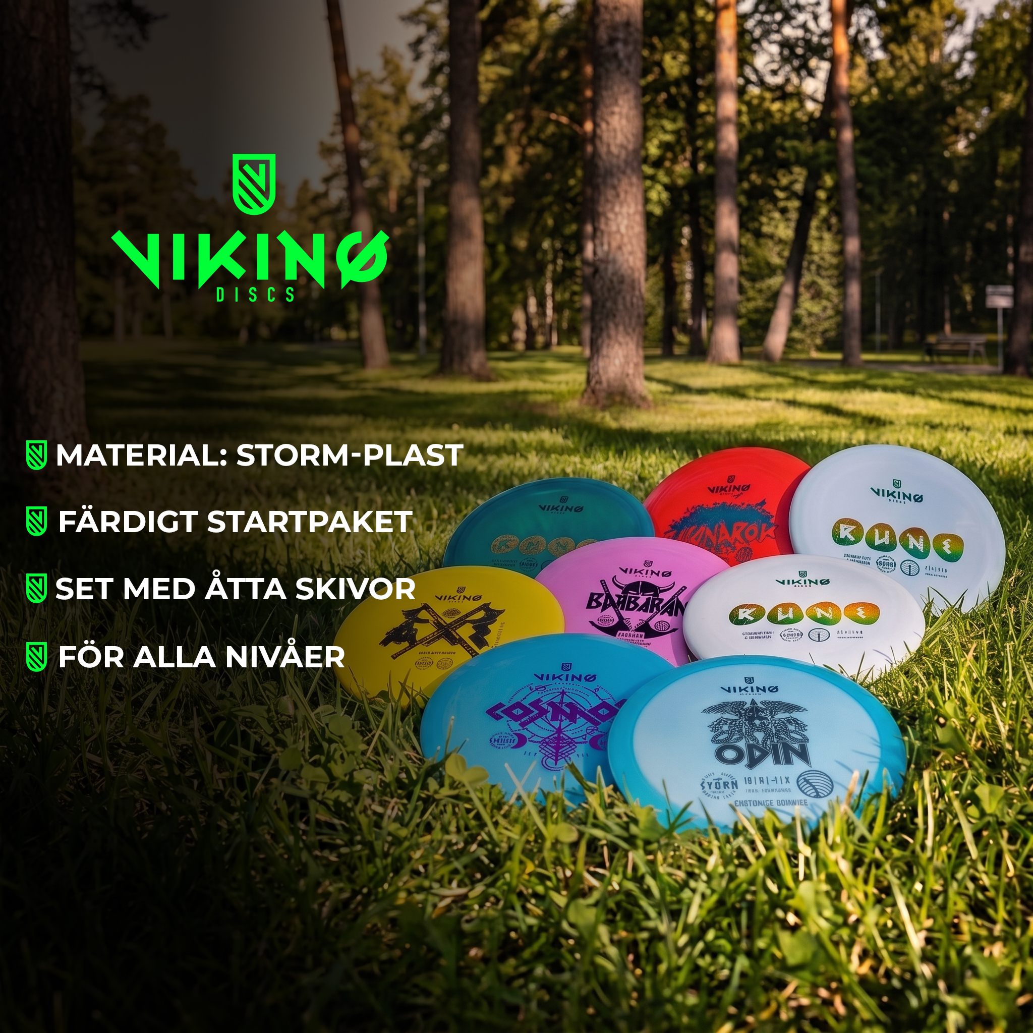Viking Discs Starter Set, 8 disc set