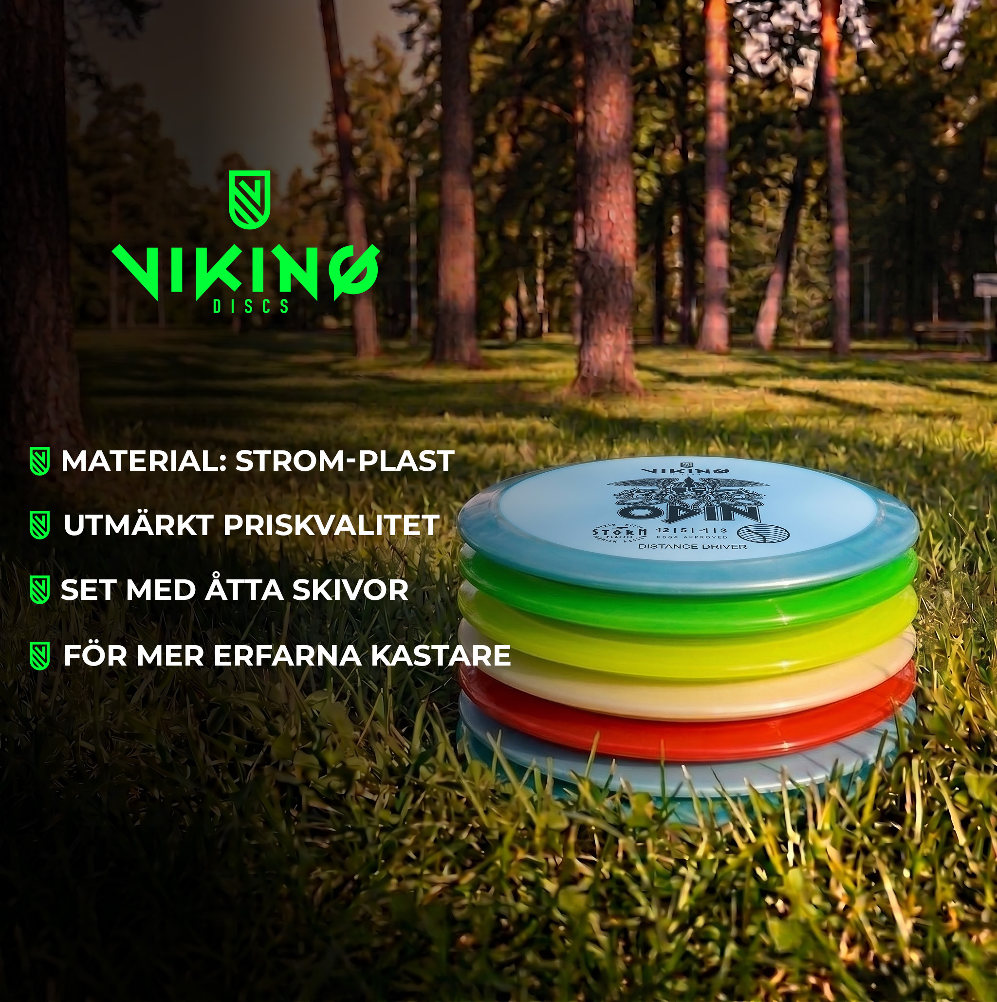 Viking Discs Tournament Set, 8 disc set