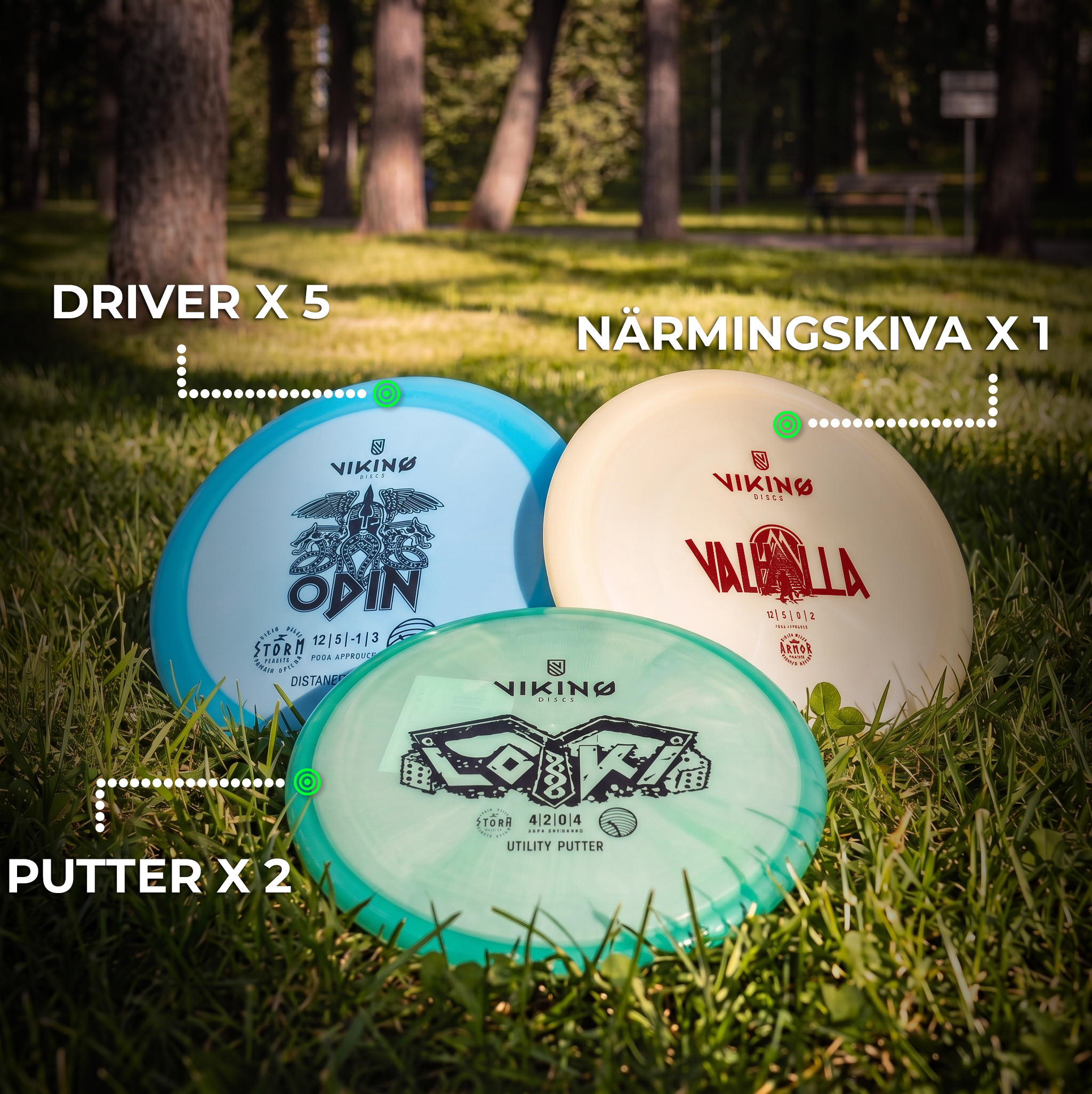 Viking Discs Tournament Set, 8 disc set