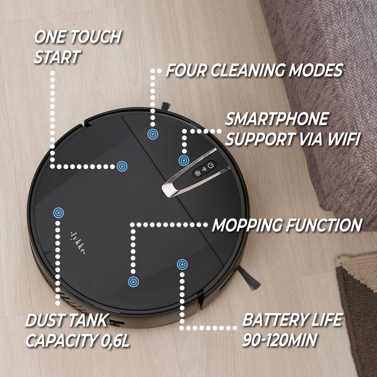 Lykke Robot Vacuum Pro 2000 V2