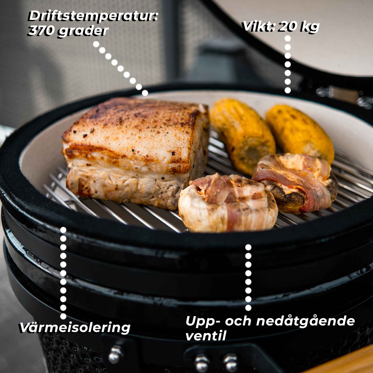 Limousin Kamado grill Professional 13"