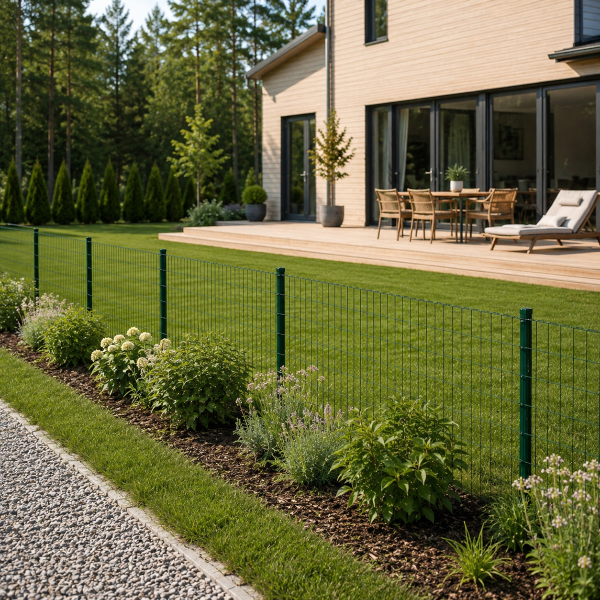 Fornorth stiepļu žogs 100cm (25m), zaļš