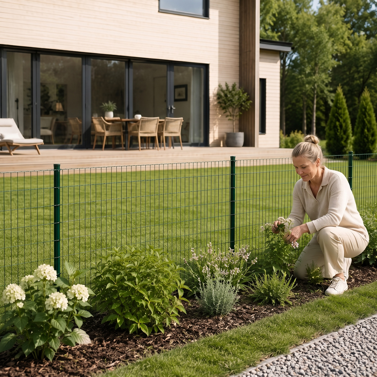 Fornorth Wire Fence 120cm (25m), green
