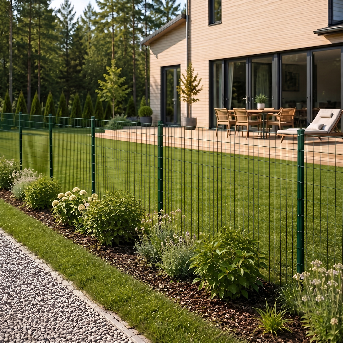 Fornorth stiepļu žogs 150cm (25m), zaļš