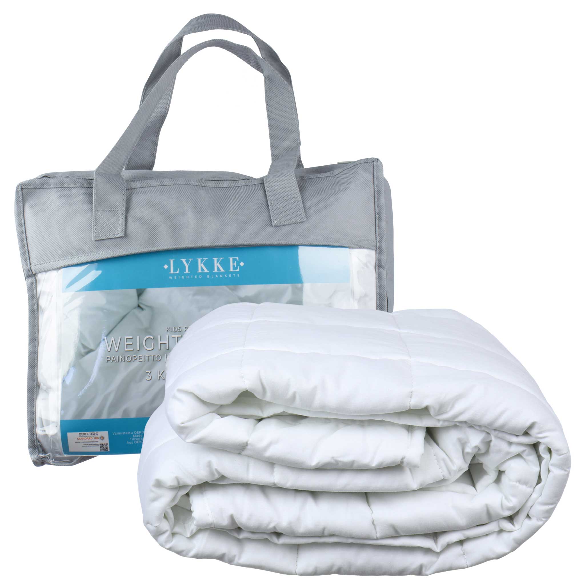 Lykke barns tyngdtäcke, bomull, 100x150cm, 3kg