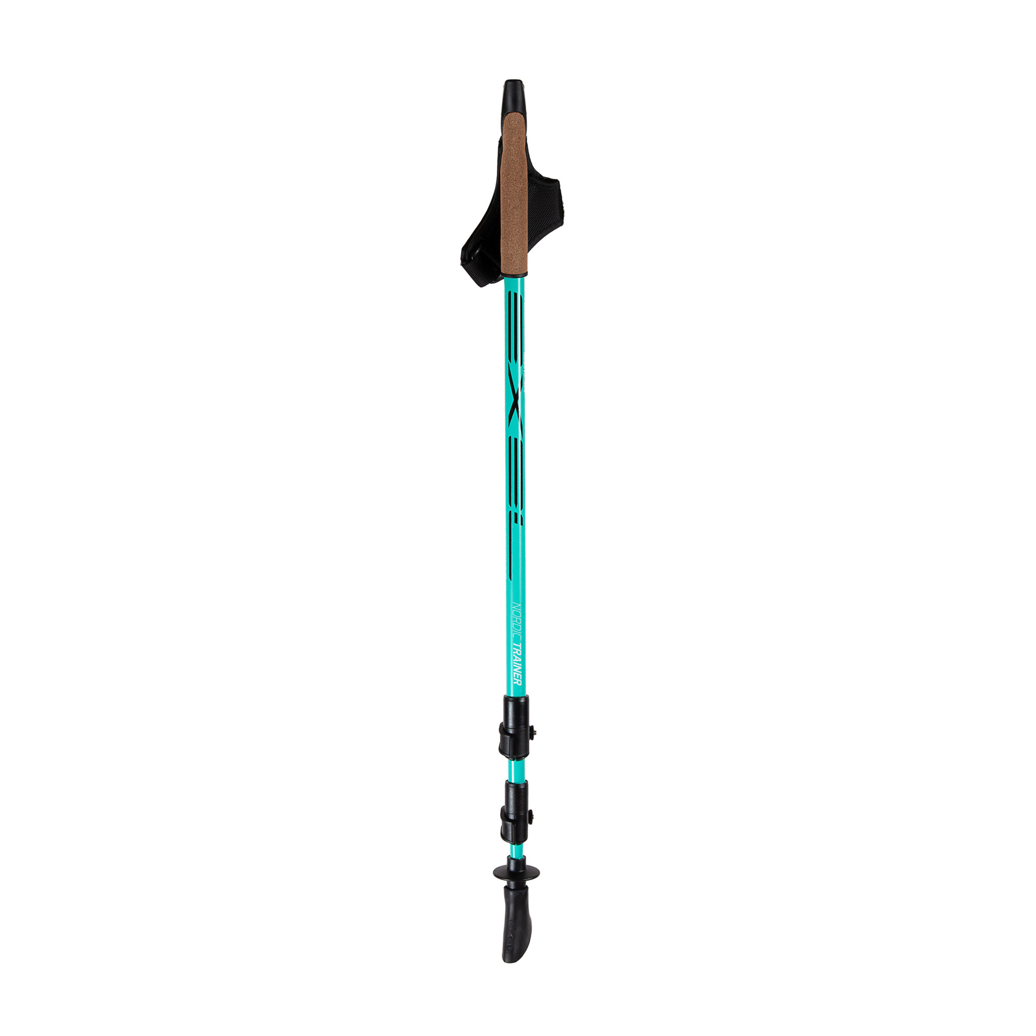 Exel Nordic Trainer Oeb Qr Reguleeritav käimiskepp, Tsüaan, 100-135cm