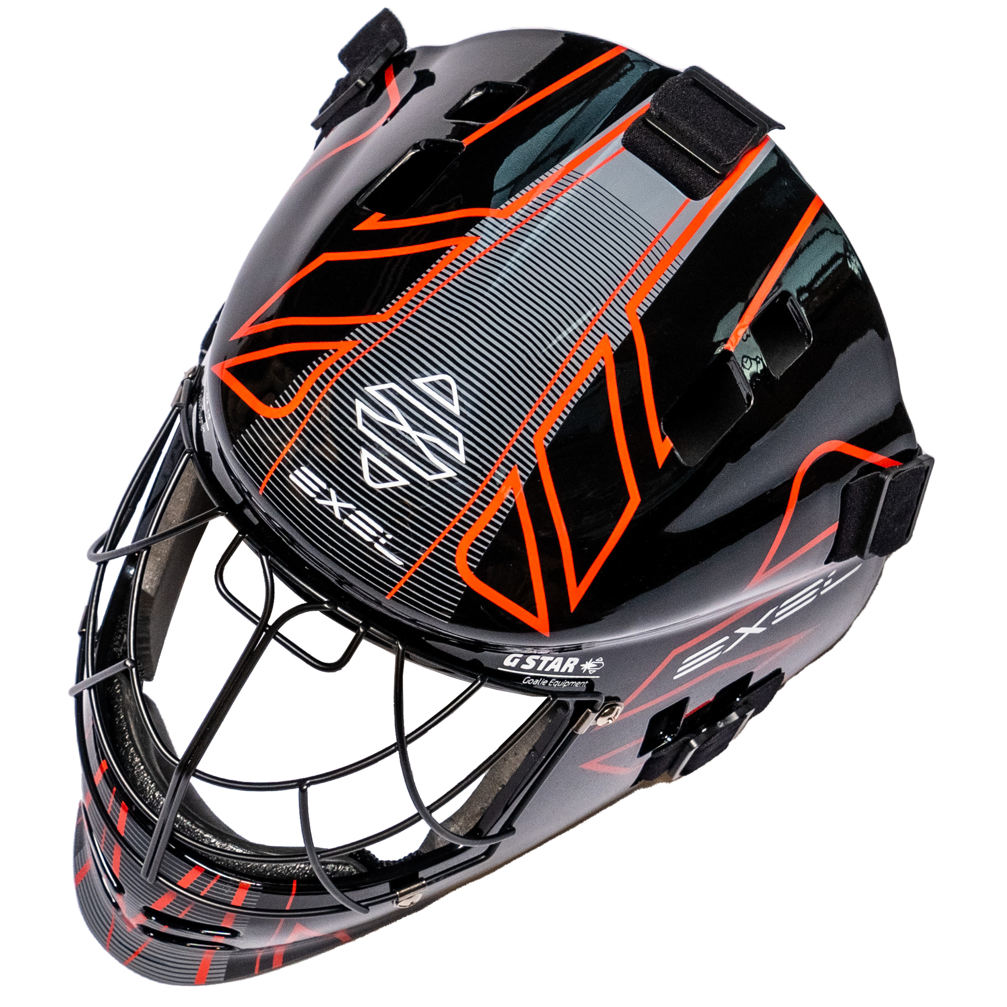 Exel Floorball-Torwartmaske G Star Schwarz Jr
