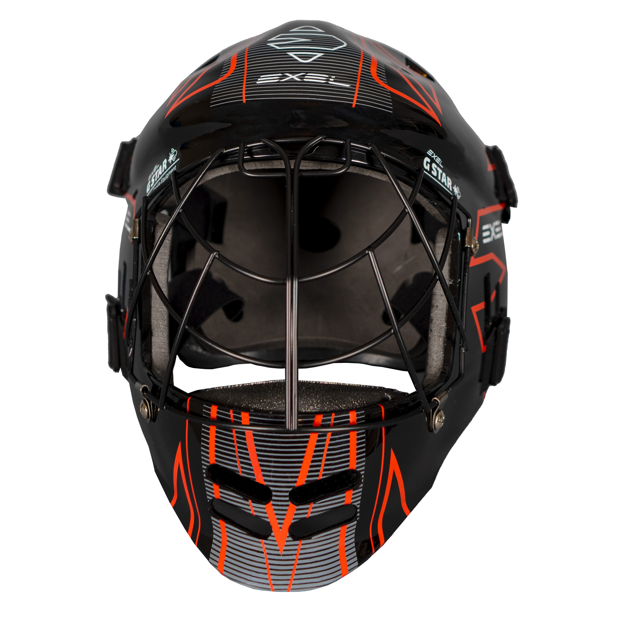 Exel Floorball-Torwartmaske G Star Schwarz Jr
