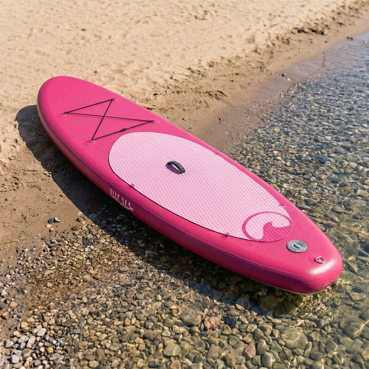 Zestaw deska sup Deep Sea Standard (275cm), różowy