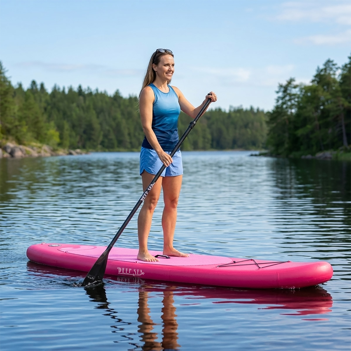 Deep Sea SUP-laud Komplekt Standard (275cm), roosa