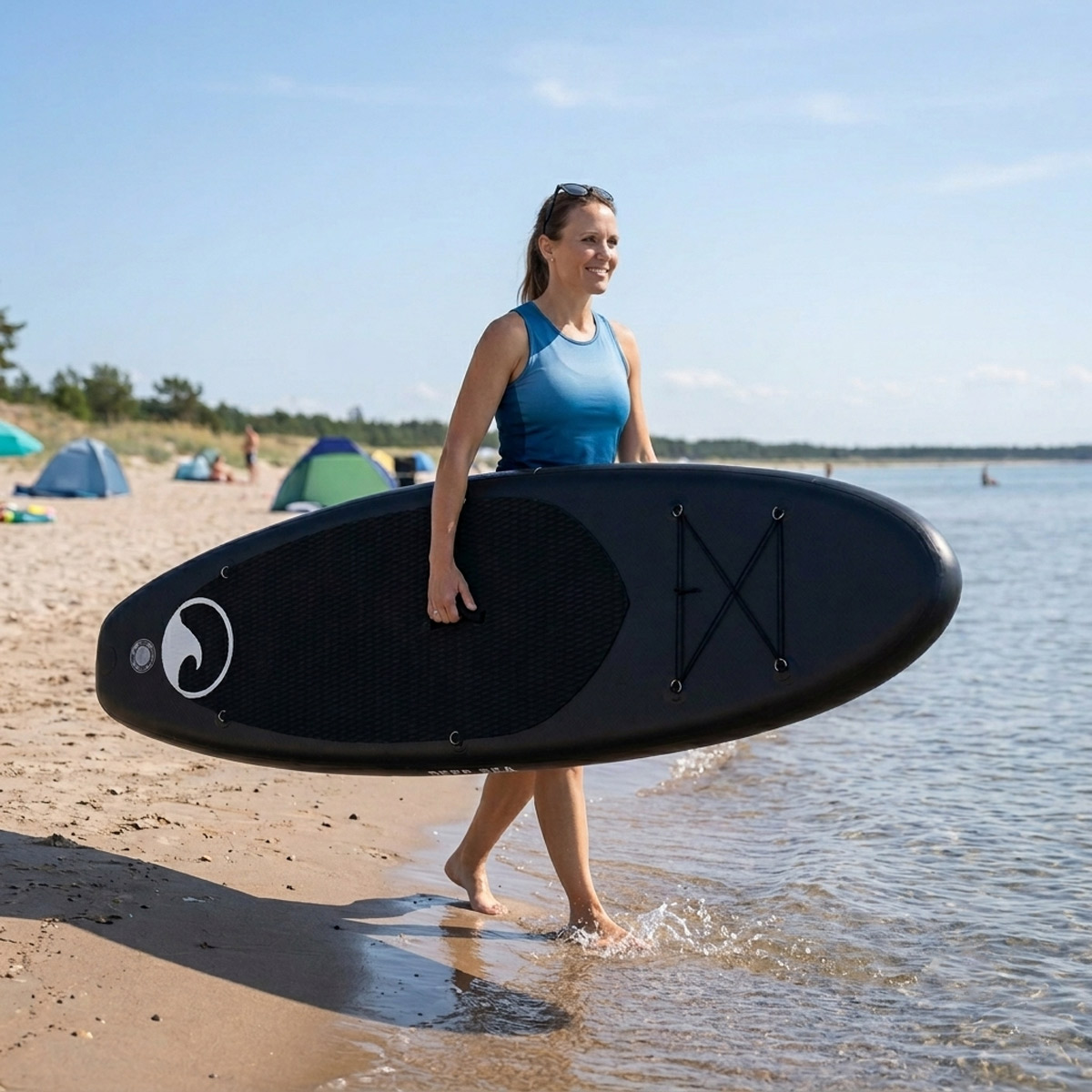 Zestaw deska sup Deep Sea Standard (275cm), czarny