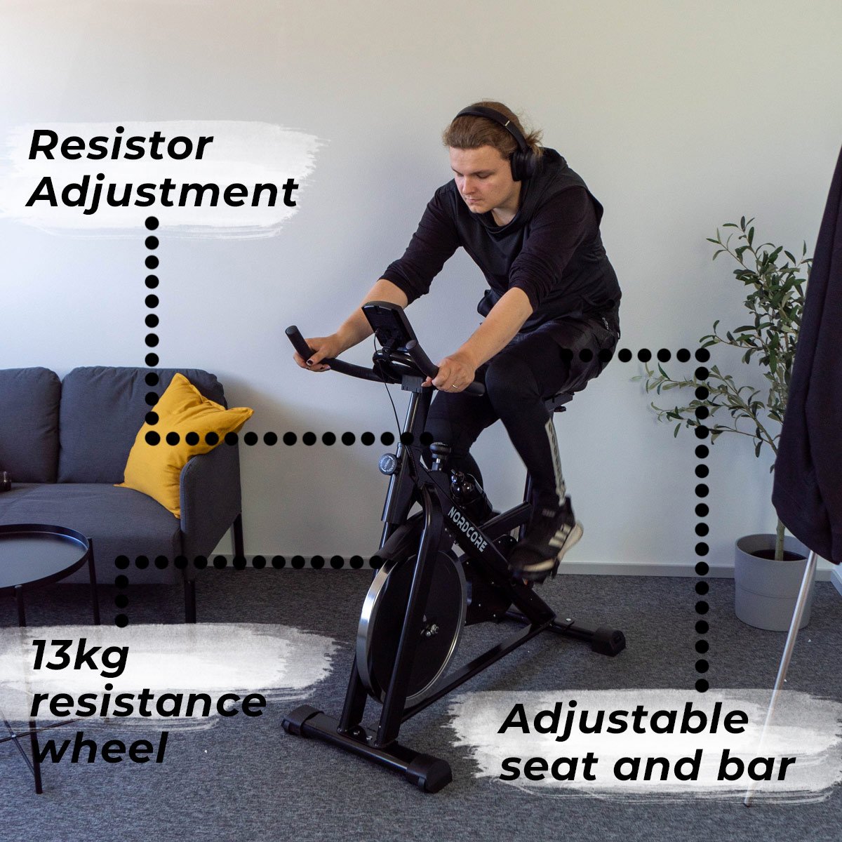 Nordcore Indoor Cycle Core 1300, black
