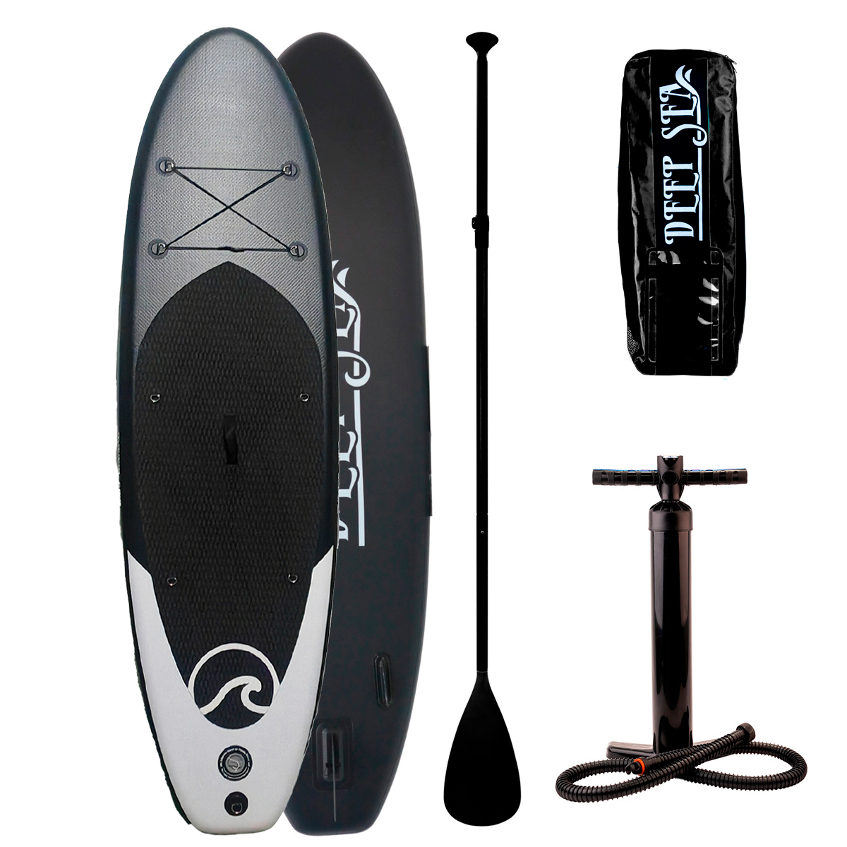 Deep Sea SUP Board Set Standard (275cm), black