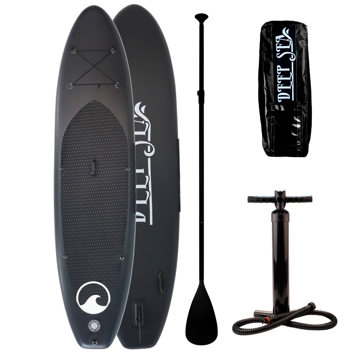 Deep Sea SUP Board Set XXL (330cm), black