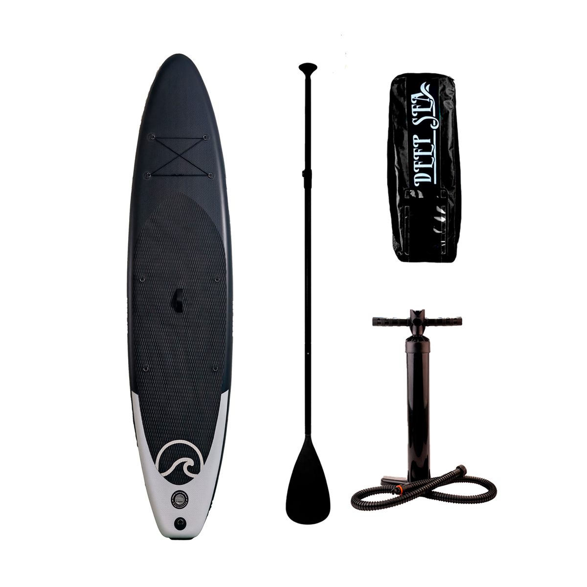 Deep Sea SUP Board Set XXL (330cm), black