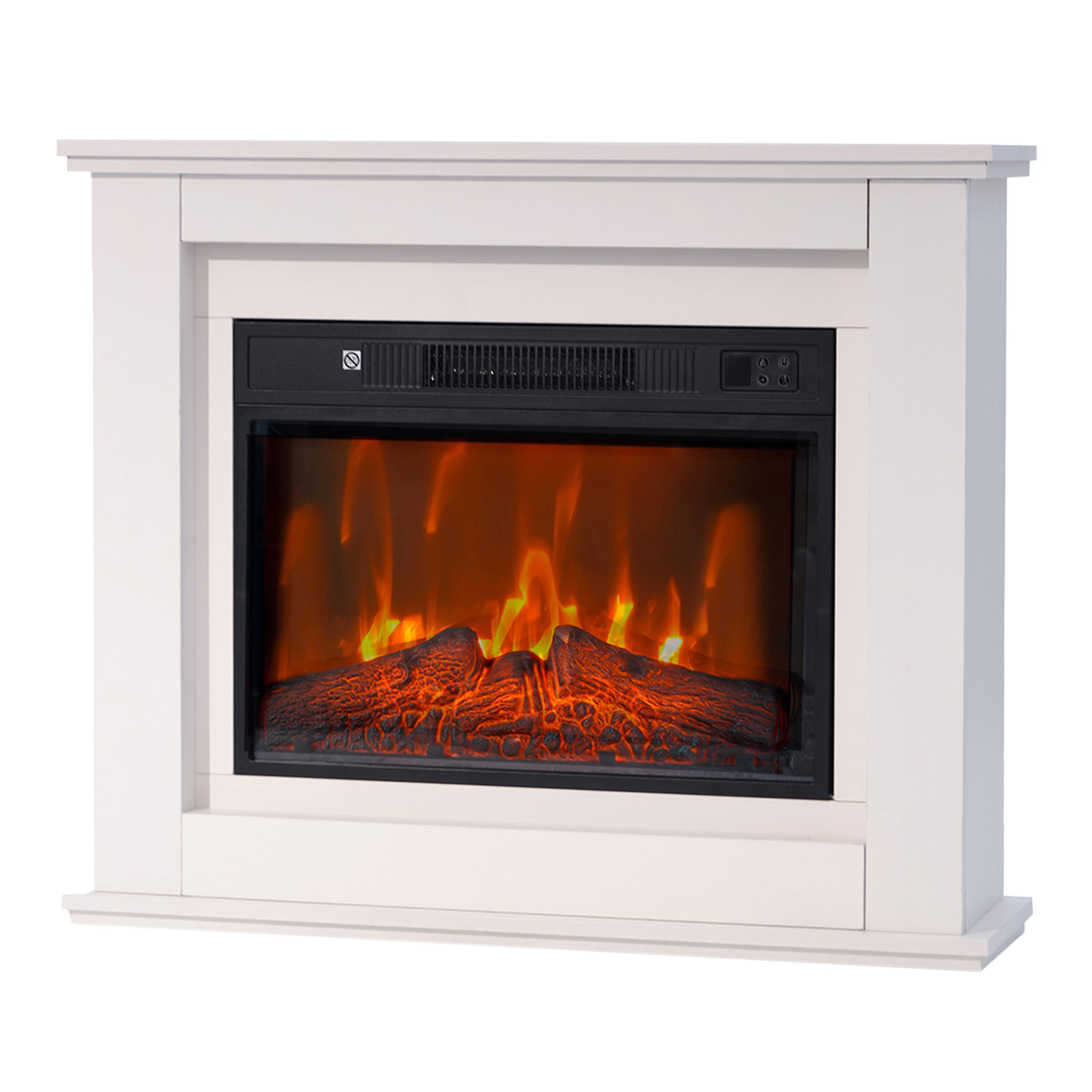 Lykke Cheminée électrique L, 2000W, Blanc