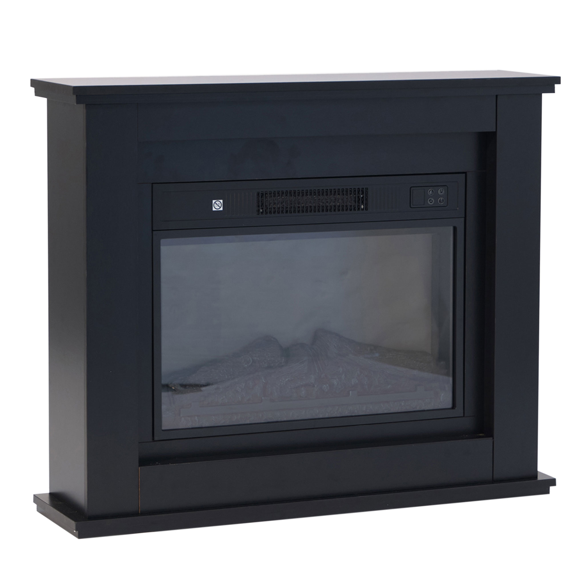 Lykke Electric Fireplace L, 2000W, Black