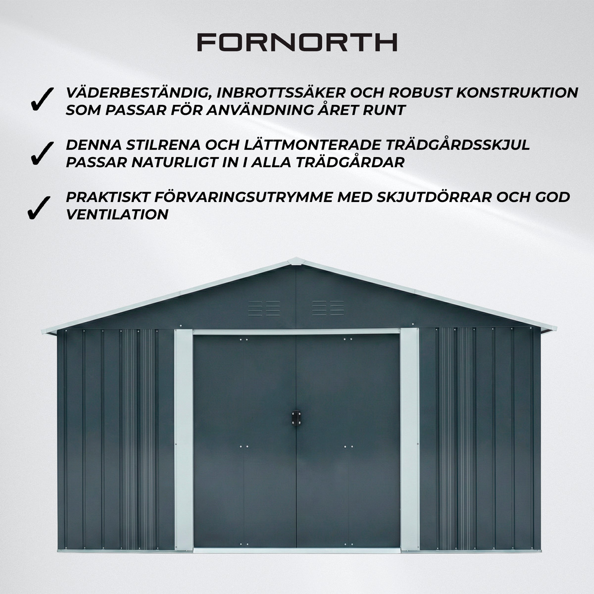 Fornorth Garden Shed, 12.99m2