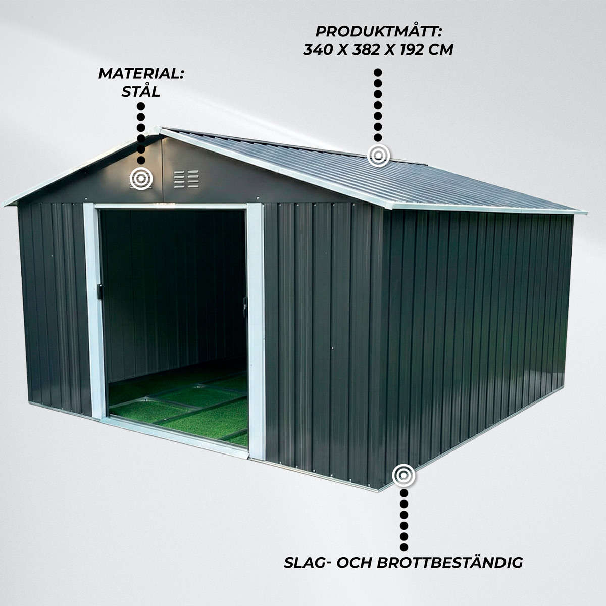 Fornorth Garden Shed, 12.99m2