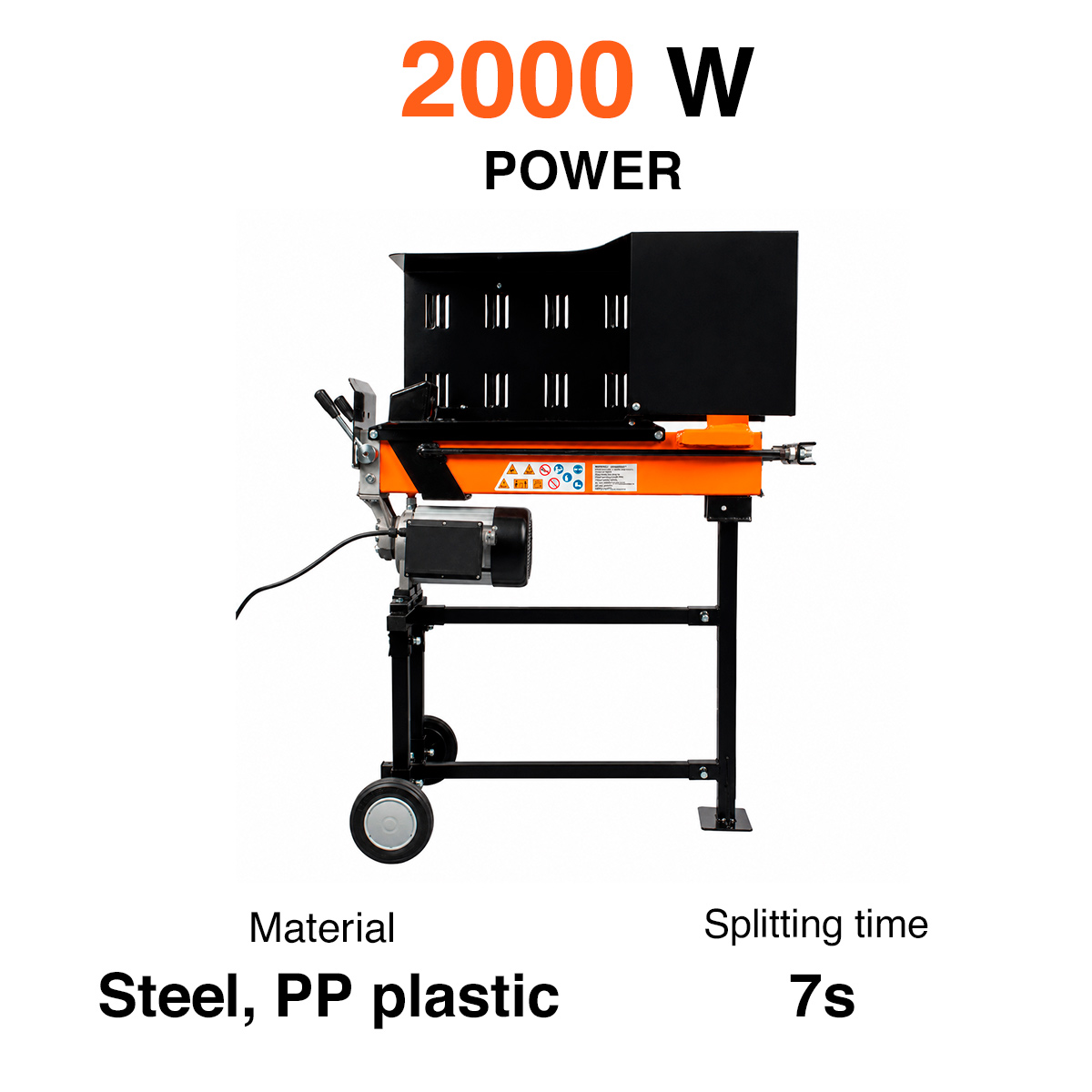 Fornorth Log Splitter 7T, support leg included