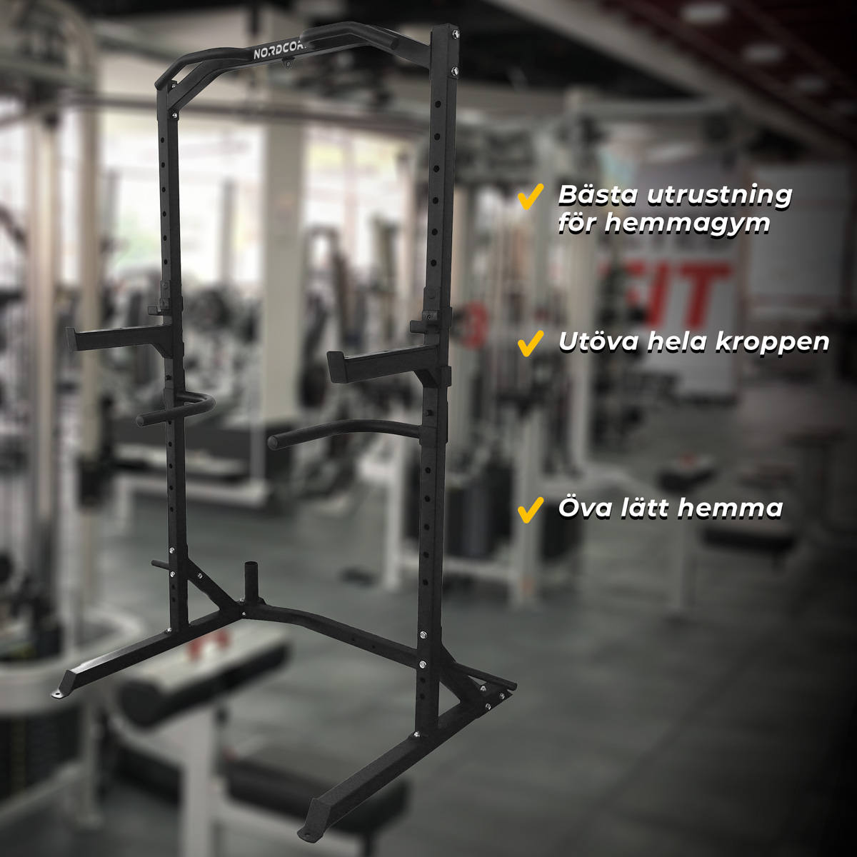 Nordcore Half rack Core Skivstångsställning 150x105x205cm
