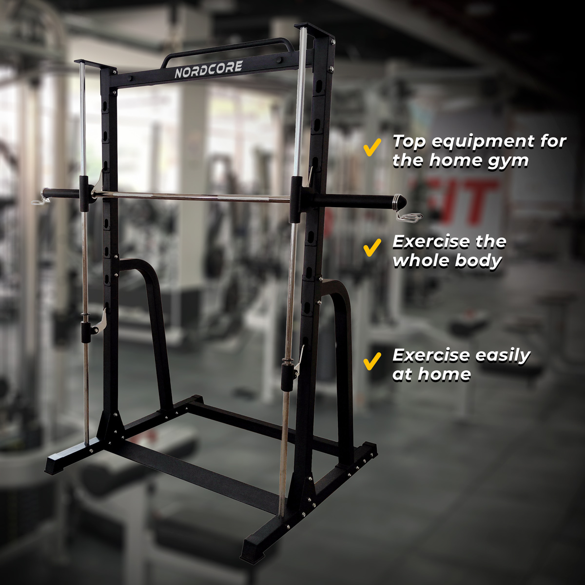 Nordcore Smith Machine Half Rack Squat Rack Core