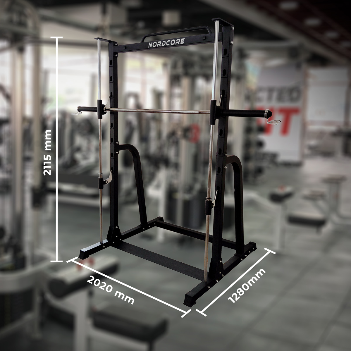 Nordcore Smith maskin Core half rack Skivstångsställning