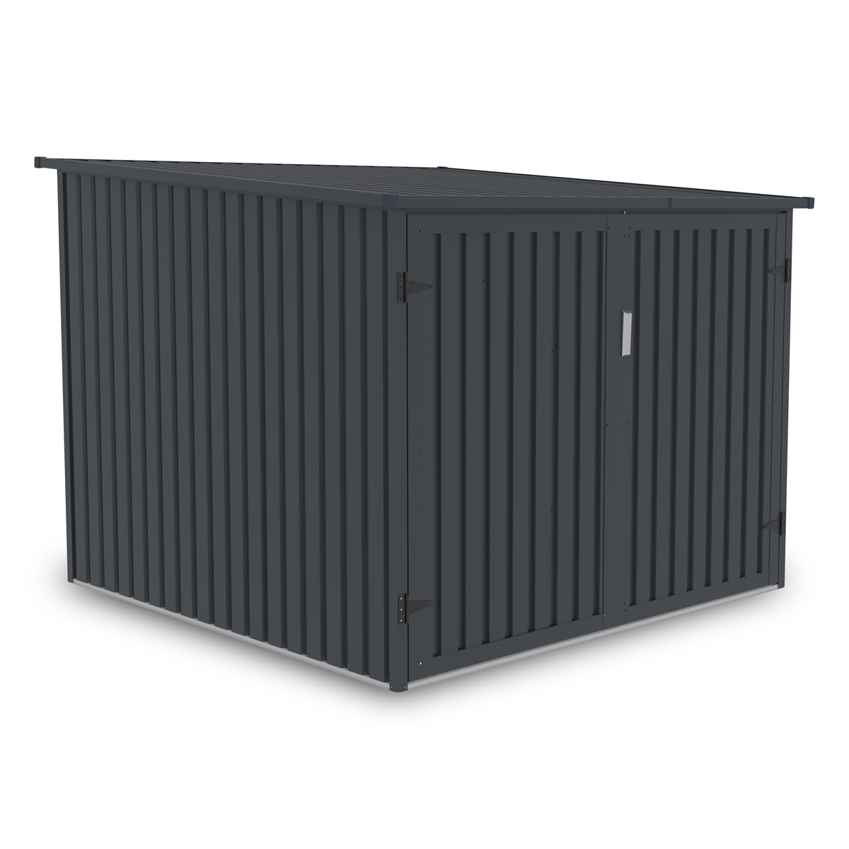 Fornorth Velosipēdu Novietne Četriem Velosipēdiem 203x198x157cm, Tumši pelēka