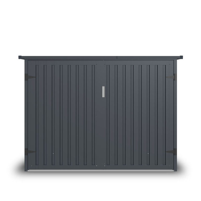 Fornorth Fahrradgarage für vier Fahrräder 203 x 198 x 157 cm, Dunkelgrau