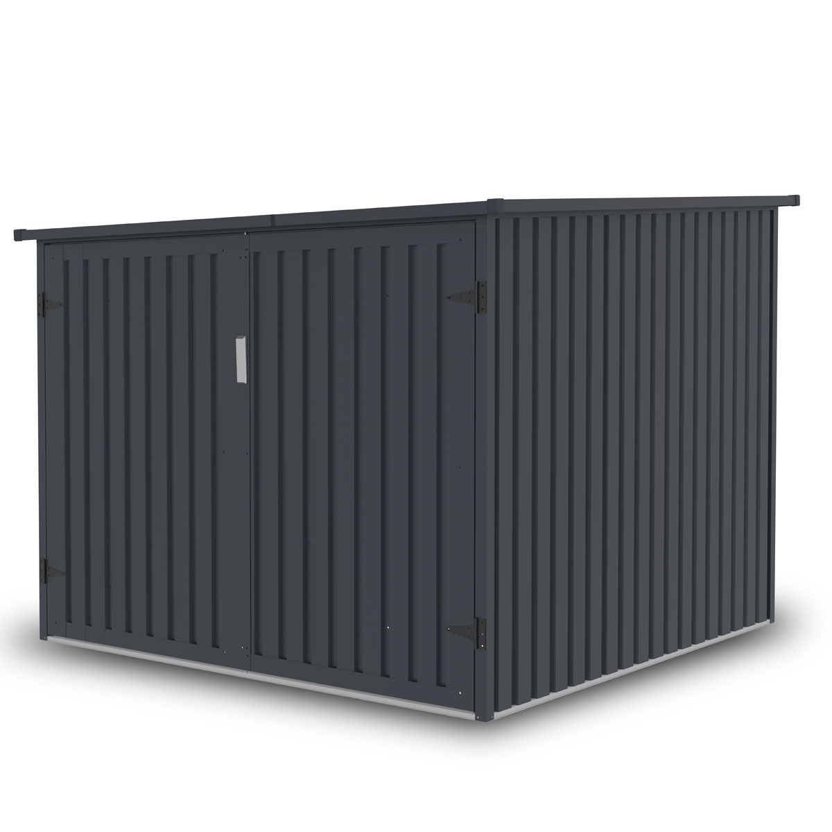 Fornorth Fahrradgarage für vier Fahrräder 203 x 198 x 157 cm, Dunkelgrau