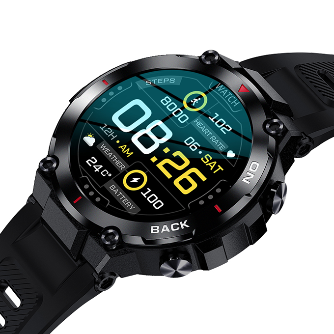 Kuura Viedpulkstenis Sport S5 GPS V3, Melns