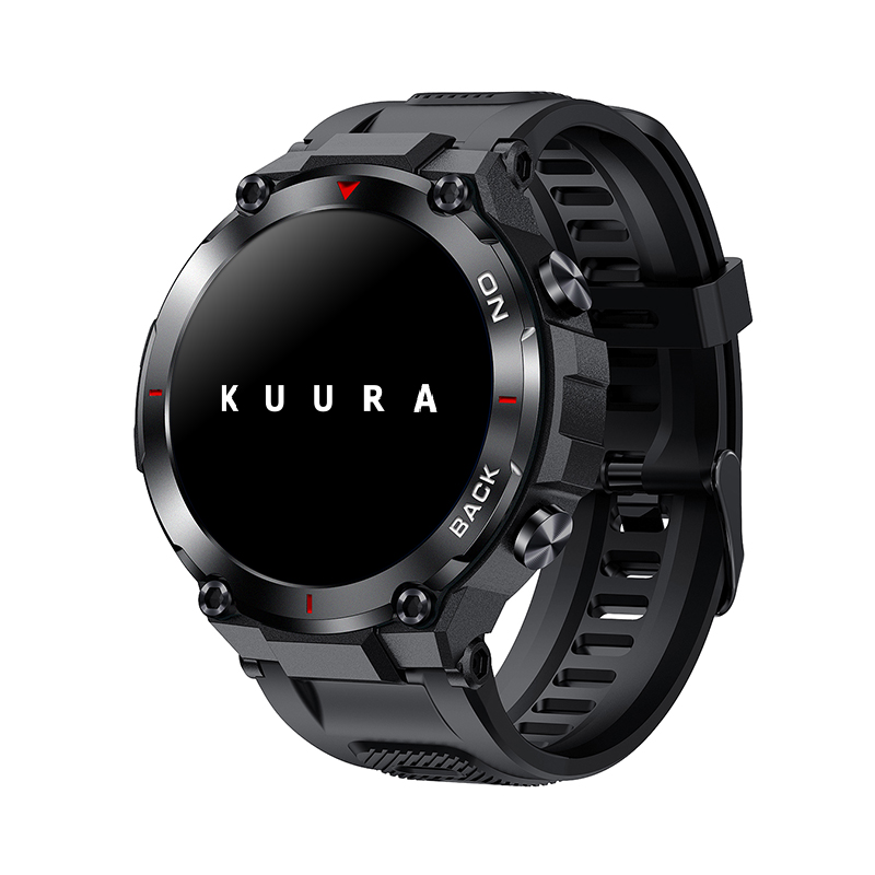 Kuura Viedpulkstenis Sport S5 GPS V3, Melns
