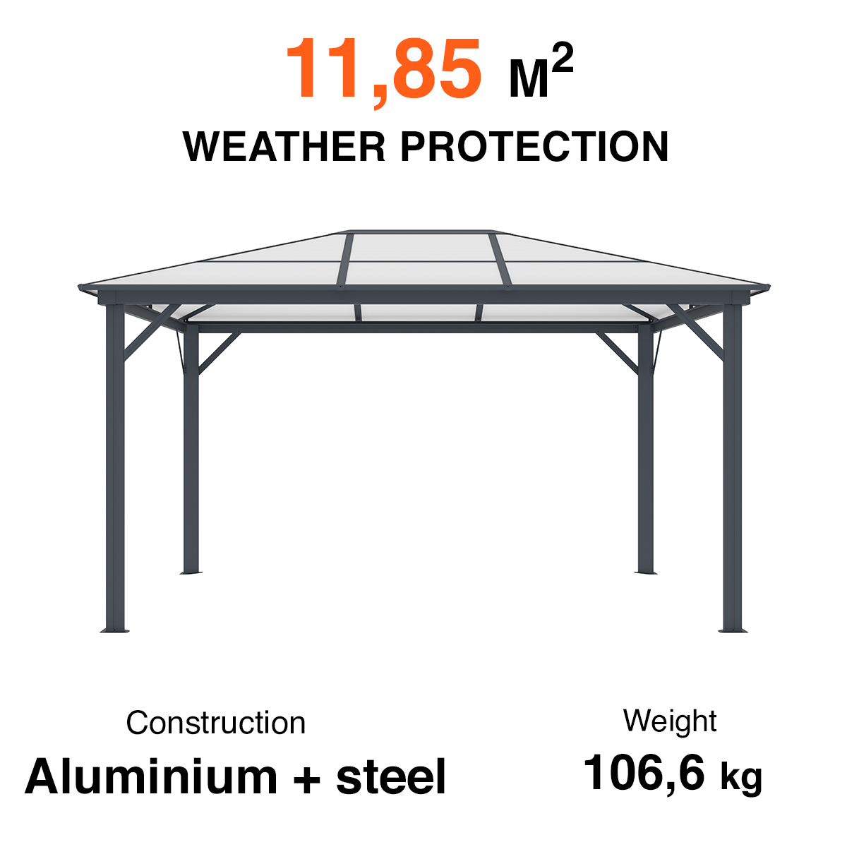 Fornorth Gazebo 300x395x251cm
