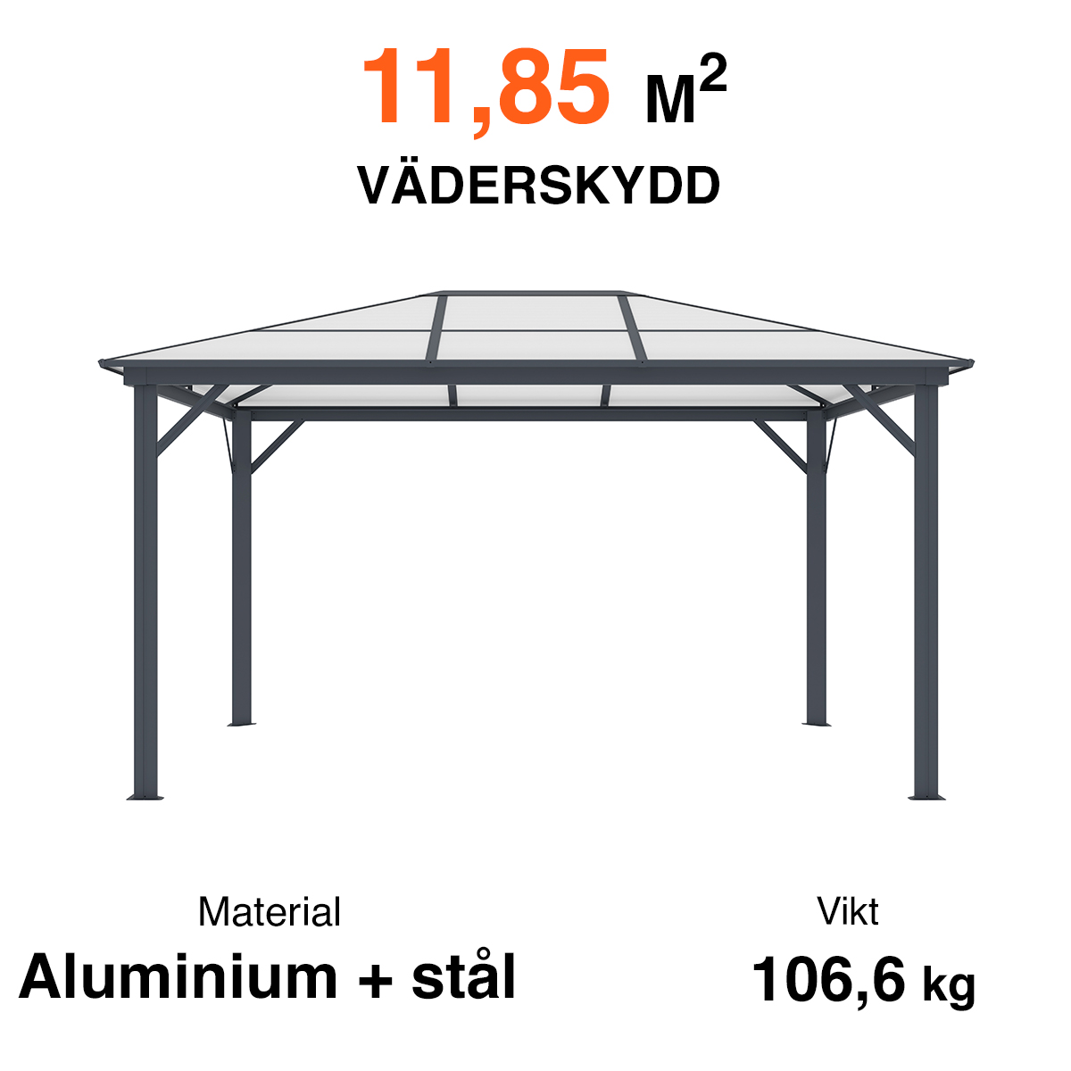 Fornorth Paviljong 300x395x251cm