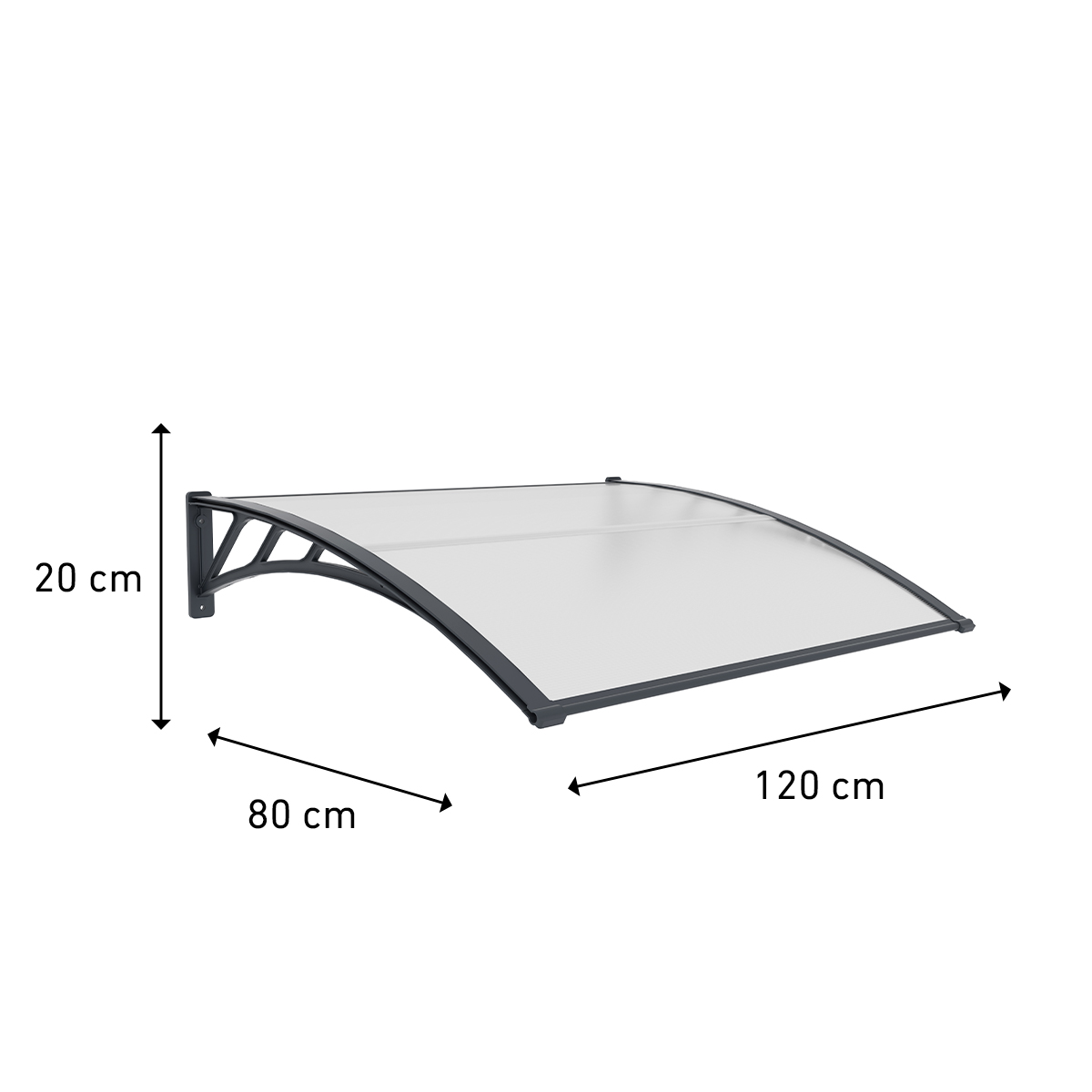 Fornorth Door Awning Elegant 80x120cm